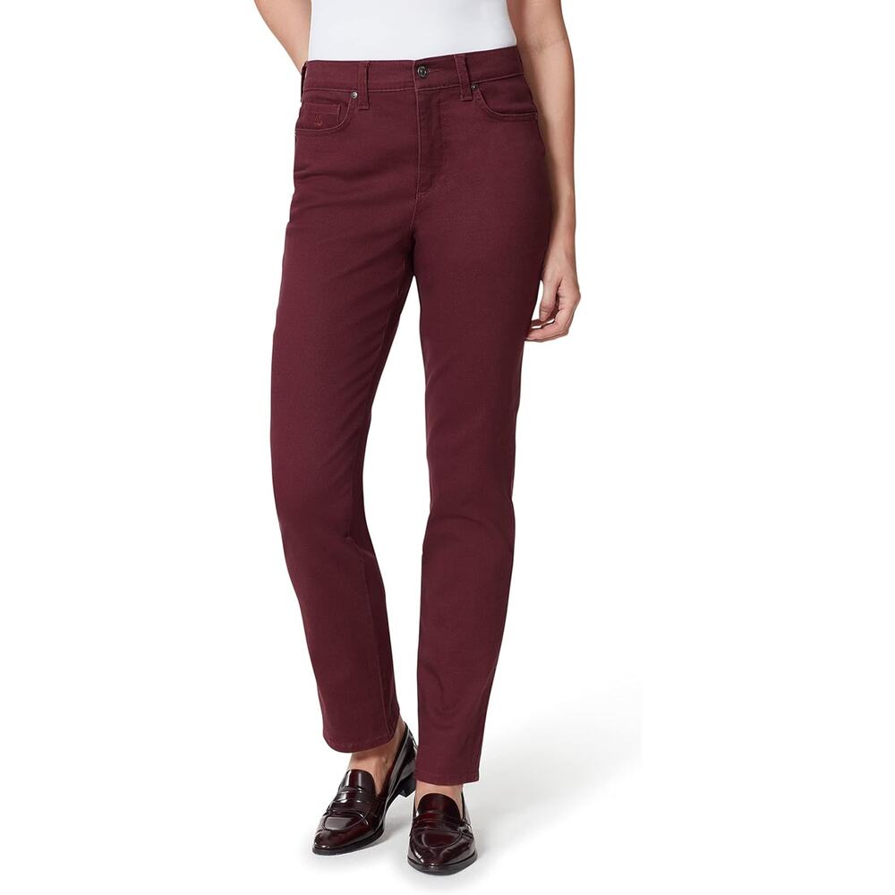 Gloria Vanderbilt Amanda Jeans, Size 12 Missy, Average Cabernet Wine Color